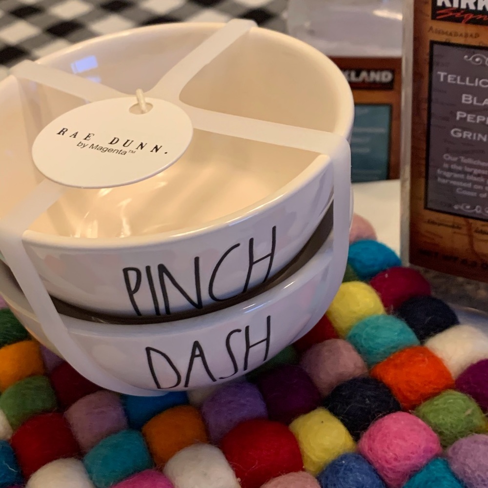 Rae Dunn PINCH & DASH  small ingredient bowls